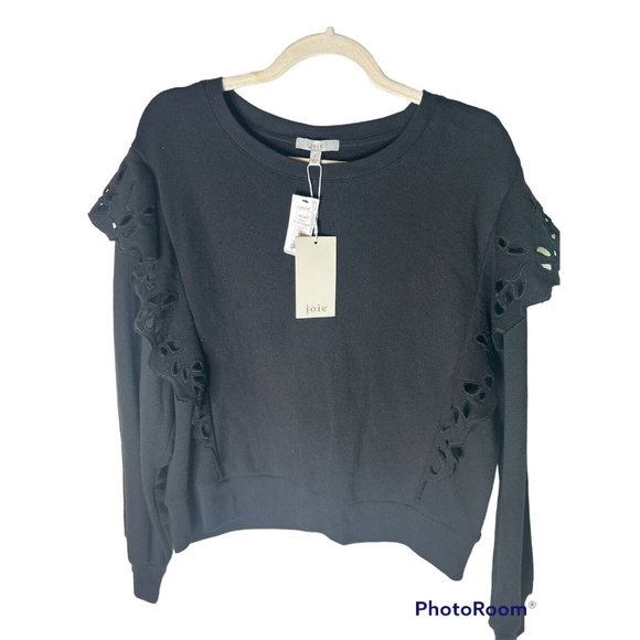 Joie Phyllida Sweater Black Size Large Sweatshirt $178 NEW W/TAGS - Picture 4 of 8